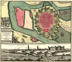 Prospect der Chur Fürst. Haupt und Residenz Statt Manheim